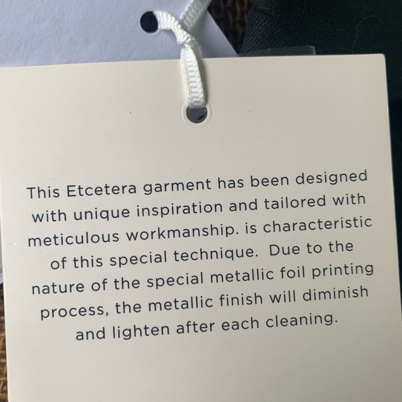 NWT ETCETERA Gunmetal brand new blazer! Lovely. Versatile. - Picture 7 of 12